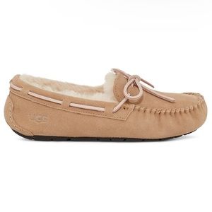 Ugg | Dakota Faux Shearling-Lined Suede Moccasin Slippers